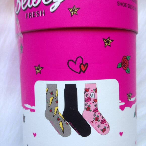 Betsey Johnson Fashion Soup 3-Pair Sock Pack Size 5-10 NWT - Picture 4 of 6